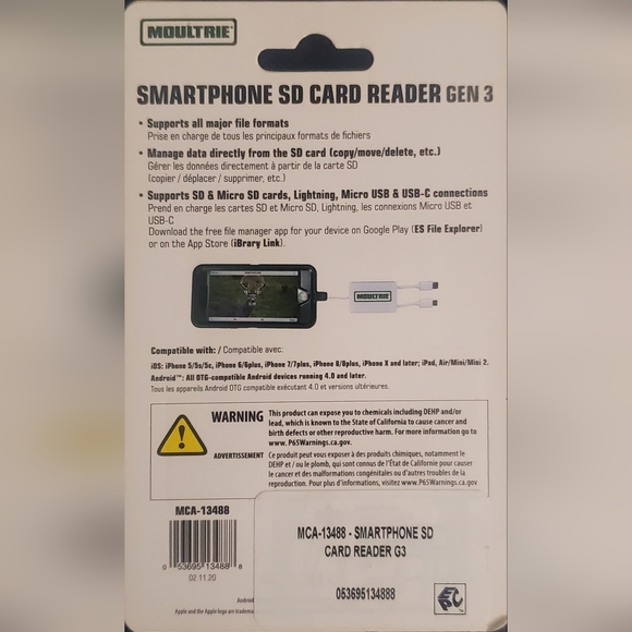 MOULTRIE Smartphone SD Card Reader - Picture 2 of 2